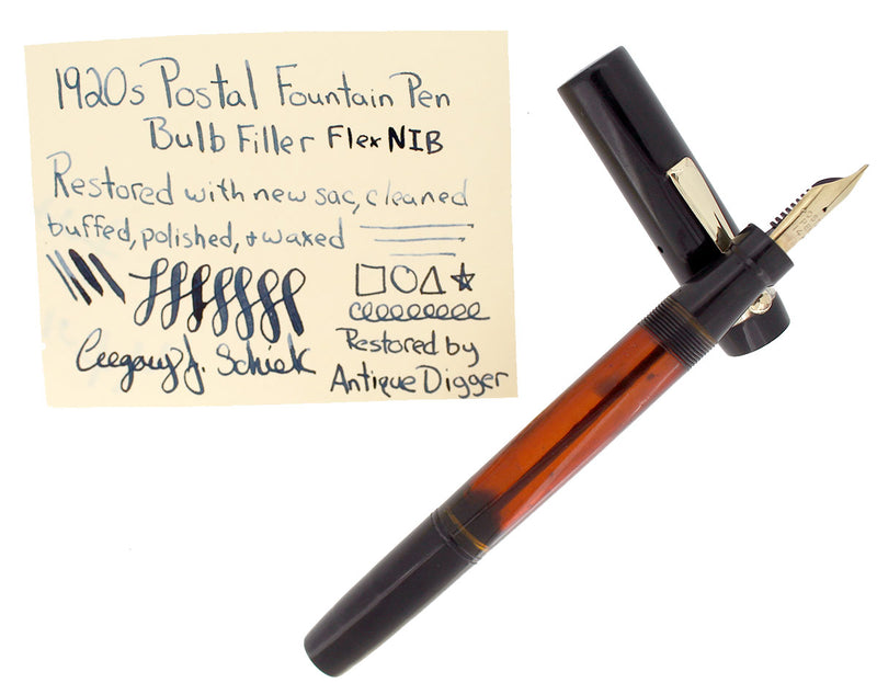 Vintage Flex Best Soft Nib Fountain Pen Tropen Scholar Fountain