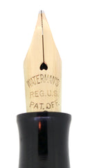 1920S WATERMAN 452 STERLING OVERLAY FOUNTAIN PEN M-BBB 2.22MM FLEX NIB RESTORED OFFERED BY ANTIQUE DIGGER