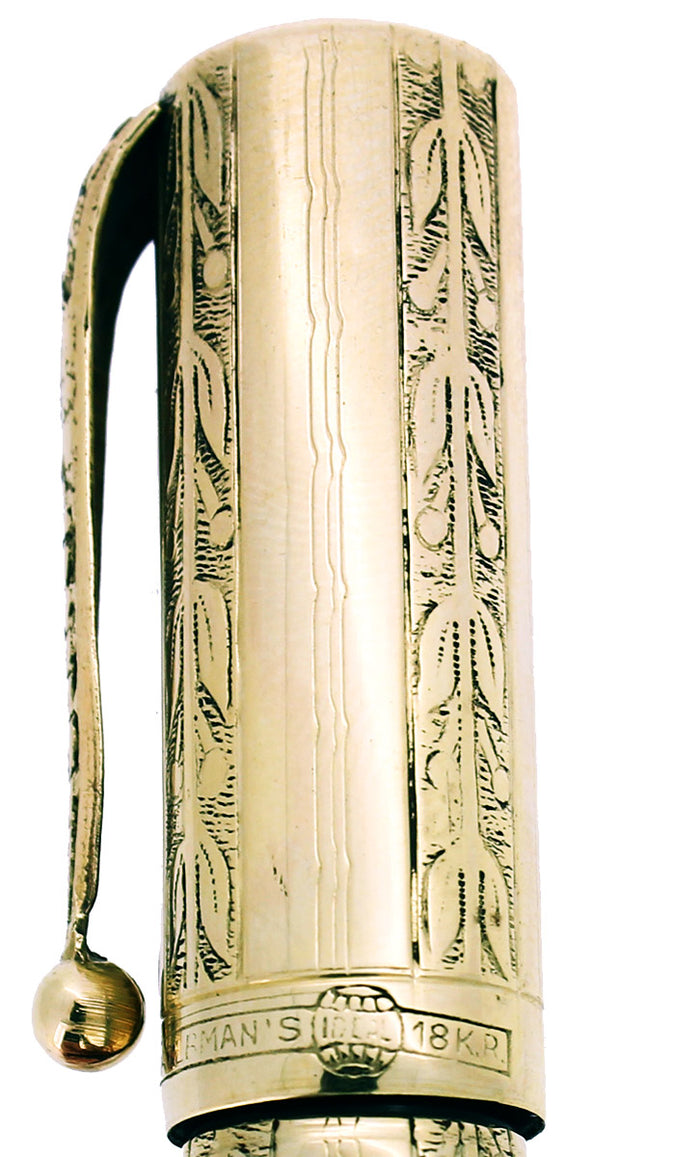 waterman19772001ページ 1920S WATERMAN 42 ITALIAN 18KR ROLLED GOLD VINE GUILLOCHE ENGINE TURNE