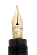 1920S WATERMAN 42 ITALIAN 18KR ROLLED GOLD VINE GUILLOCHE ENGINE TURNED SAFETY PEN RESTORED OFFERED BY ANTIQUE DIGGER