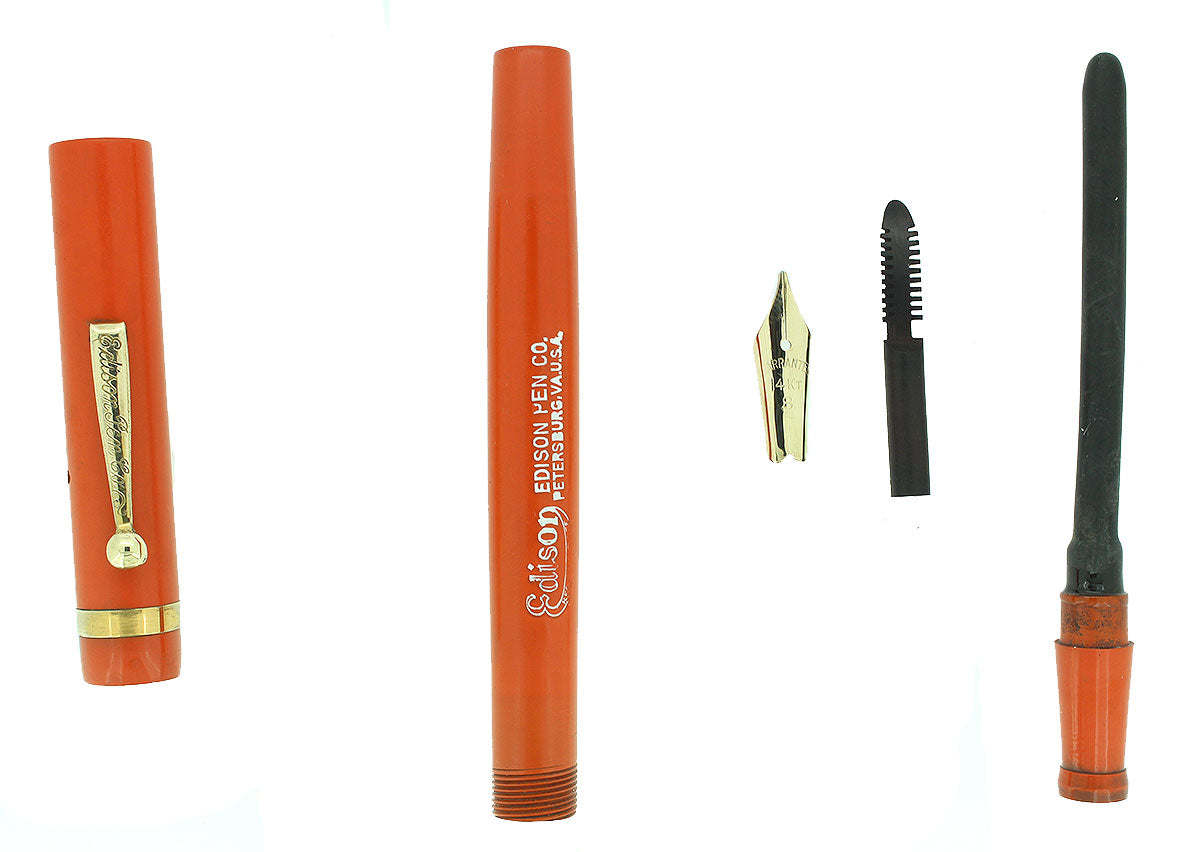 1920sEdisonOrangeHRFountainPen