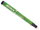 1920S GOOD SERVICE GREEN JADE OVERSIZE M-BB SEMI FLEX NIB FOUNTAIN PEN RESTORED OFFERED BY ANTIQUE DIGGER