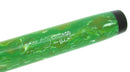 1920S GOOD SERVICE GREEN JADE OVERSIZE M-BB SEMI FLEX NIB FOUNTAIN PEN RESTORED OFFERED BY ANTIQUE DIGGER