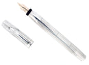 C1910-20s WILLIAM S. HICKS STERLING SILVER FOUNTAIN PEN M-BBB FLEX NIB RESTORED OFFERED BY ANTIQUE DIGGER
