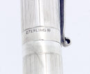 C1910-20s WILLIAM S. HICKS STERLING SILVER FOUNTAIN PEN M-BBB FLEX NIB RESTORED OFFERED BY ANTIQUE DIGGER