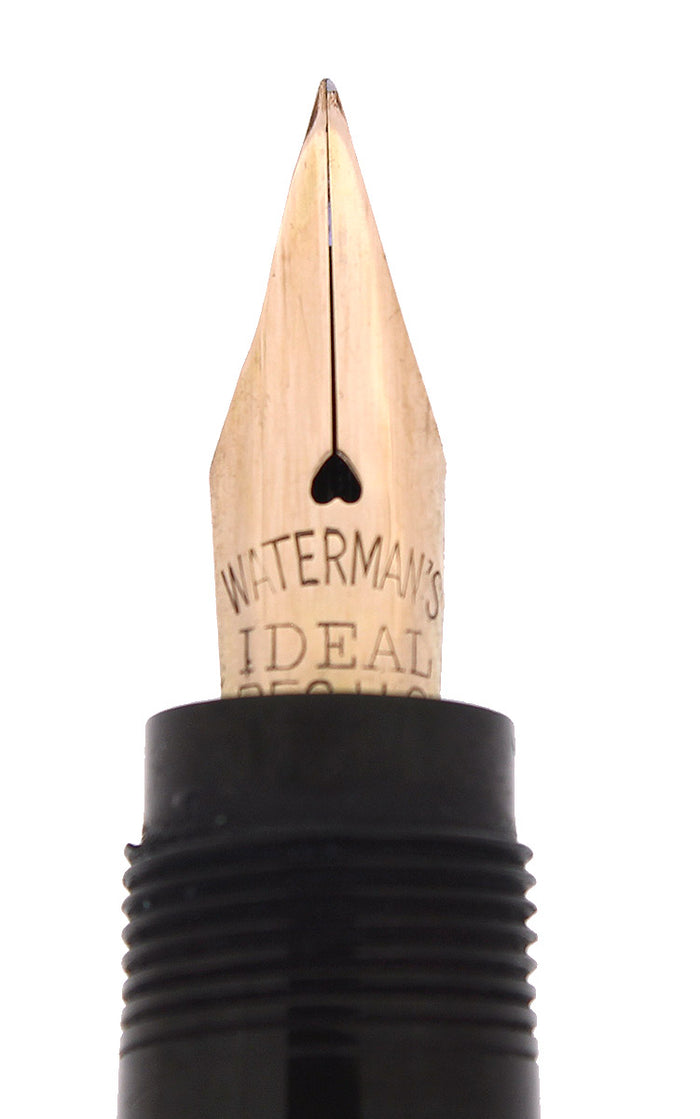 1920S WATERMAN 42 ROLLED GOLD 18KR VINE & LEAF GUILLOCHE