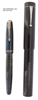 RARE CIRCA 1922 PARKER GIANT BLACK HARD RUBBER EYEDROPPER FOUNTAIN PEN OFFERED BY ANTIQUE DIGGER