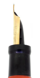 RARE C1923 DUOFOLD SENIOR RED HARD RUBBER LARGE IMPRINT FOUNTAIN PEN RESTORED OFFERED BY ANTIQUE DIGGER