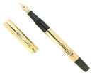 C1923 WATERMAN 0554 SMOOTH 18K GOLD FILLED OVERLAY FOUNTAIN PEN RESTORED OFFERED BY ANTIQUE DIGGER