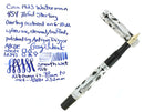 C1923 WATERMAN 454 STERLING TREFOIL VINE FOUNTAIN PEN M - BBB 2.52MM FLEX NIB RESTORED OFFERED BY ANTIQUE DIGGER