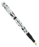 C1923 WATERMAN 454 STERLING TREFOIL VINE FOUNTAIN PEN M - BBB 2.52MM FLEX NIB RESTORED OFFERED BY ANTIQUE DIGGER