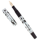 C1923 WATERMAN 454 STERLING TREFOIL VINE FOUNTAIN PEN M - BBB 2.52MM FLEX NIB RESTORED OFFERED BY ANTIQUE DIGGER