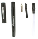 C1923 WATERMAN 52 BLACK CHASED HR FOUNTAIN PEN 14K F-BBB+ FLEX NIB RESTORED OFFERED BY ANTIQUE DIGGER