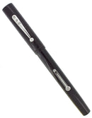 C1923 WATERMAN 52 BLACK CHASED HR FOUNTAIN PEN 14K F-BBB+ FLEX NIB RESTORED OFFERED BY ANTIQUE DIGGER