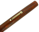 C1923 WATERMAN #56 RED WOODGRAIN #6 MEDIUM NIB FOUNTAIN PEN RESTORED