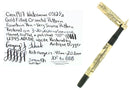 RARE C1917 WATERMAN 0512 1/2 ORIENTAL OVERLAY XF-BBB NIB FOUNTAIN PEN RESTORED OFFERED BY ANTIQUE DIGGER