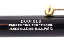 C1924 PARKER BLACK HARD RUBBER BIG BRO DUOFOLD SENIOR PENCIL RESTORED OFFERED BY ANTIQUE DIGGER