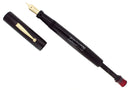 C1924 DUNN CAMEL OVERSIZE FOUNTAIN PEN RED CASEIN PUMP HANDLE RESTORED OFFERED BY ANTIQUE DIGGER