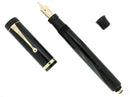 RARE CIRCA 1924 DUOFOLD SENIOR BLACK HARD RUBBER FOUNTAIN PEN RESTORED OFFERED BY ANTIQUE DIGGER