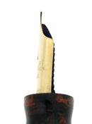 CIRCA 1924 WAHL OVERSIZE MOTTLED HARD RUBBER SIGNATURE FOUNTAIN PEN RESTORED OFFERED BY ANTIQUE DIGGER