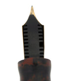 CIRCA 1924 WAHL OVERSIZE MOTTLED HARD RUBBER SIGNATURE FOUNTAIN PEN RESTORED OFFERED BY ANTIQUE DIGGER