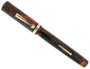 CIRCA 1924 WAHL OVERSIZE MOTTLED HARD RUBBER SIGNATURE FOUNTAIN PEN RESTORED OFFERED BY ANTIQUE DIGGER