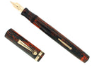 CIRCA 1924 WAHL OVERSIZE MOTTLED HARD RUBBER SIGNATURE FOUNTAIN PEN RESTORED OFFERED BY ANTIQUE DIGGER