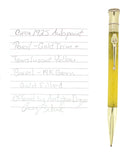 CIRCA 1925 AUTOPOINT BELL TOP AMBER FACETED FULL LENGTH MECHANICAL PENCIL OFFERED BY ANTIQUE DIGGER