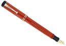 1928 PARKER DUOFOLD SENIOR RED PERMANITE FOUNTAIN PEN M-BBB FLEX NIB RESTORED OFFERED BY ANTIQUE DIGGER