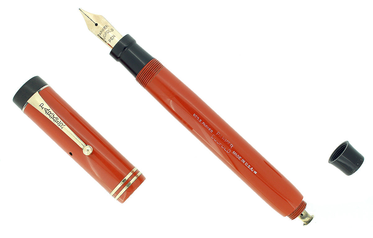 PARKER Duofold Senior Streamline Red 万年筆 1925BigRedSrDuofoldfountainpen