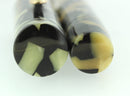 CIRCA 1925 CONKLIN SENIOR ENDURA BLACK & PEARL CELLULOID FOUNTAIN PEN RESTORED OFFERED BY ANTIQUE DIGGER