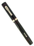 CIRCA 1925 CONKLIN SENIOR ENDURA BLACK HARD RUBBER FOUNTAIN PEN RESTORED OFFERED BY ANTIQUE DIGGER