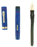 CIRCA 1926 CONKLIN SR ENDURA SAPPHIRE BLUE FOUNTAIN PEN RESTORED OFFERED BY ANTIQUE DIGGER