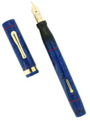 CIRCA 1926 CONKLIN SR ENDURA SAPPHIRE BLUE FOUNTAIN PEN RESTORED OFFERED BY ANTIQUE DIGGER
