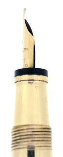 C1926 MABIE TODD SWAN GOLD FILLED OVERLAY TWISTFILLER FOUNTAIN PEN w/F-BBB FLEX NIB OFFERED BY ANTIQUE DIGGER