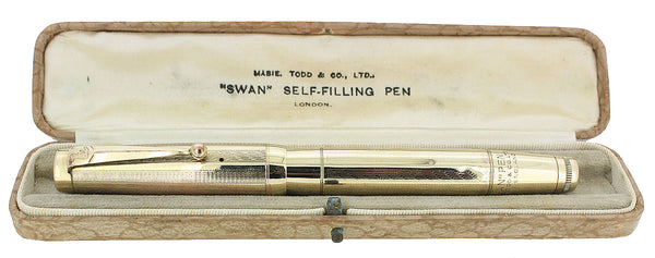 C1926 MABIE TODD SWAN GOLD FILLED OVERLAY TWISTFILLER