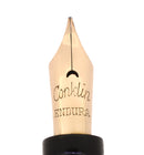 CIRCA 1927 CONKLIN ENDURA BLACK BRONZE FOUNTAIN PEN RESTORED OFFERED BY ANTIQUE DIGGER
