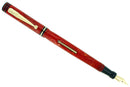 CIRCA 1927 SWAN CORAL CELLULOID M-BBB+ FLEX NIB FOUNTAIN PEN RESTORED BEAUTIFUL OFFERED BY ANTIQUE DIGGER
