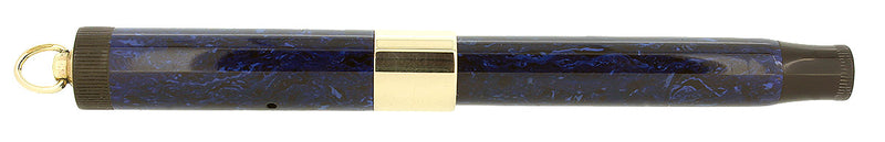 C1927 1ST YEAR PARKER LUCKY CURVE DUOFOLD LAPIS BLUEON BLUE FOUNTAIN PEN RESTORED OFFERED BY ANTIQUE DIGGER