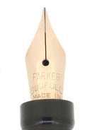 C1927 1ST YEAR PARKER LUCKY CURVE DUOFOLD LAPIS BLUEON BLUE FOUNTAIN PEN RESTORED OFFERED BY ANTIQUE DIGGER