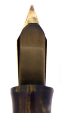 CIRCA 1927 WATERMAN OLIVE RIPPLE 94 FOUNTAIN PEN XF-BBB FLEX NIB RESTORED OFFERED BY ANTIQUE DIGGER