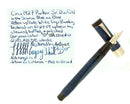 C1927 PARKER SR DUOFOLD BLUE ON BLUE LAPIS FOUNTAIN PEN WIDE CAP BAND RESTORED OFFERED BY ANTIQUE DIGGER