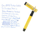 CIRCA 1927 PARKER DUOFOLD JUNIOR MANDARIN YELLOW FOUNTAIN PEN RESTORED OFFERED BY ANTIQUE DIGGER