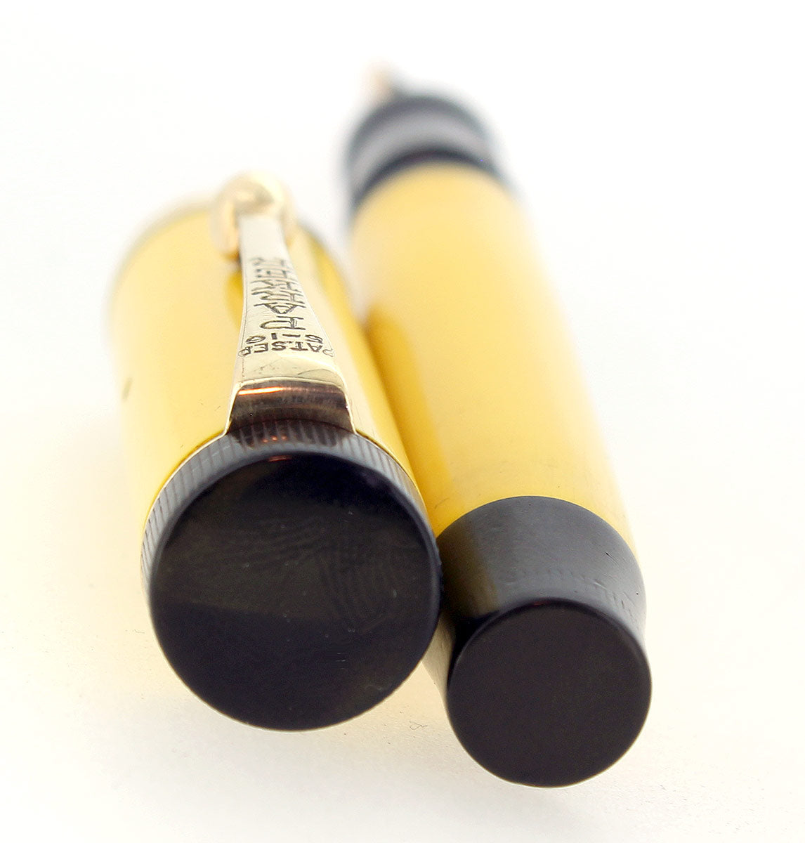 CIRCA 1927 PARKER DUOFOLD JUNIOR MANDARIN YELLOW FOUNTAIN PEN RESTORED
