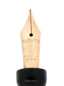 CIRCA 1927 PARKER DUOFOLD JUNIOR MANDARIN YELLOW FOUNTAIN PEN RESTORED OFFERED BY ANTIQUE DIGGER