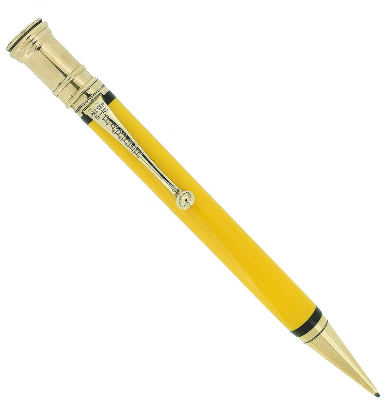 CIRCA 1927 PARKER DUOFOLD JUNIOR MANDARIN YELLOW PENCIL EXCELLENT RESTORED OFFERED BY ANTIQUE DIGGER