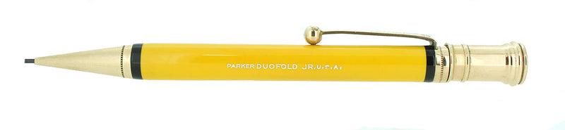 CIRCA 1927 PARKER DUOFOLD JUNIOR MANDARIN YELLOW PENCIL EXCELLENT RESTORED OFFERED BY ANTIQUE DIGGER
