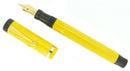 CIRCA 1927 DUOFOLD SENIOR MANDARIN YELLOW FOUNTAIN PEN B to BB NIB RESTORED OFFERED BY ANTIQUE DIGGER