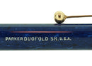 CIRCA 1927 PARKER SENIOR DUOFOLD BLUE ON BLUE LAPIS PENCIL MINT RESTORED OFFERED BY ANTIQUE DIGGER