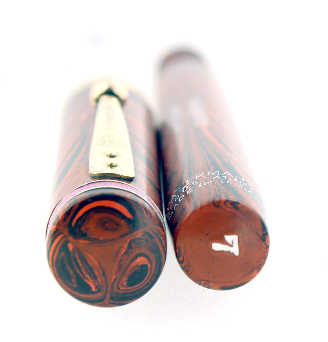 C1927 WATERMAN #7 RED RIPPLE PINK KEYHOLE F-BBB 2.00MM FLEX C1927 WATERMAN #7 RED RIPPLE PINK KEYHOLE F-BBB 2.00MM FLEX